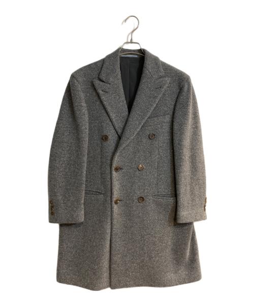 MALO（マーロ）MALO (マーロ) ダブルチェスターコート グレー サイズ:50の古着・服飾アイテム