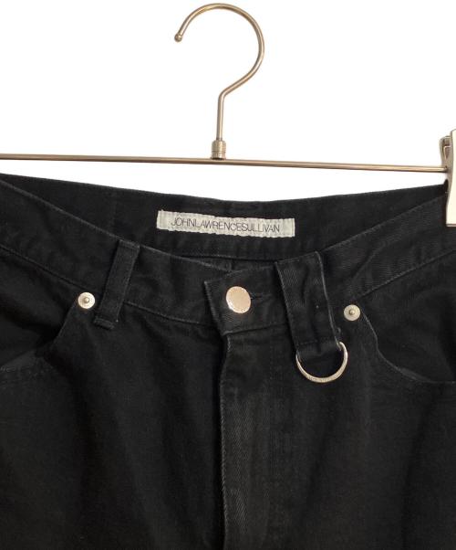 JOHN LAWRENCE SULLIVAN（ジョン ローレンス サリバン）JOHN LAWRENCE SULLIVAN (ジョン ローレンス サリバン) WASHED DENIM SEAM TUCK PANTS/ォッシュド デニム シーム タック パンツ ブラック サイズ:44の古着・服飾アイテム