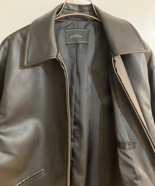 green label relaxing（グリーンレーベルリラクシング）green label relaxing (グリーンレーベルリラクシング) レザーライク ジップブルゾン ブラック サイズ:Sの古着・服飾アイテム