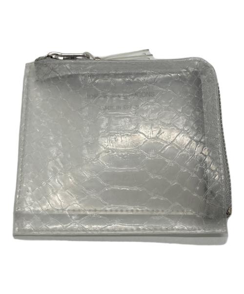 COMME des GARCONS（コムデギャルソン）COMME des GARCONS (コムデギャルソン) Snake Transparent L Zip Wallet/スネーク トランスペアレント エル ジップ ウォレット ホワイトの古着・服飾アイテム