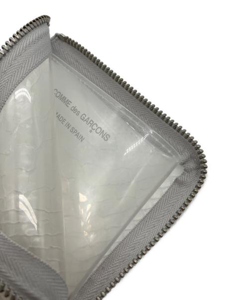 COMME des GARCONS（コムデギャルソン）COMME des GARCONS (コムデギャルソン) Snake Transparent L Zip Wallet/スネーク トランスペアレント エル ジップ ウォレット ホワイトの古着・服飾アイテム