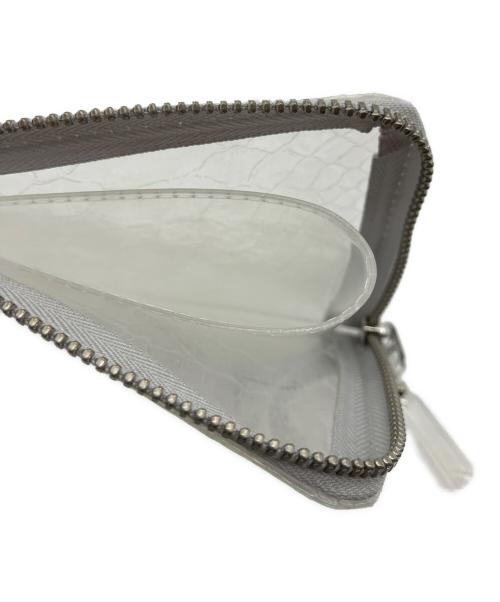 COMME des GARCONS（コムデギャルソン）COMME des GARCONS (コムデギャルソン) Snake Transparent L Zip Wallet/スネーク トランスペアレント エル ジップ ウォレット ホワイトの古着・服飾アイテム