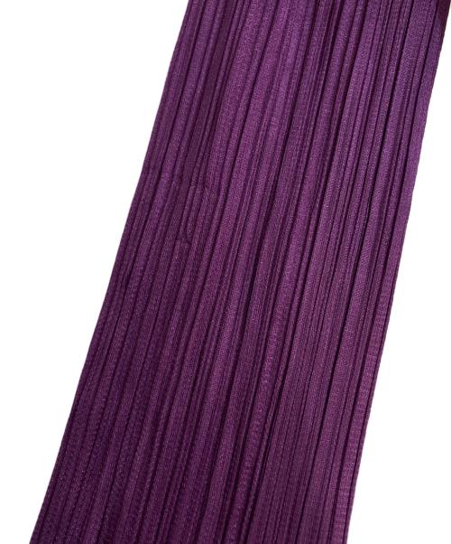 PLEATS PLEASE（プリーツプリーズ）PLEATS PLEASE (プリーツプリーズ) プリーツボレロカーディガン パープル サイズ:3の古着・服飾アイテム