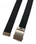 RAGS McCREGOR (ラグス マクレガー) LEATHER GI BELT/レザー ジーアイ ベルト ブラック：7000円