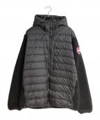 CANADA GOOSEカナダグース）の古着「HYBRIDGE FLEECE HOODY/ハイブリッジ フリース フーディ」｜ブラック