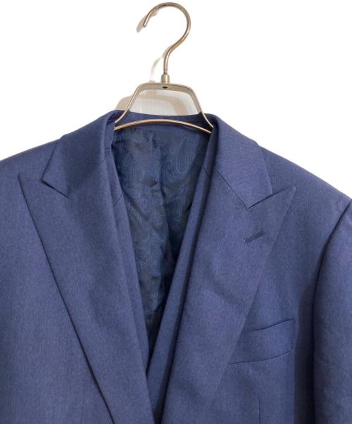 DORMEUIL（ドーメル）DORMEUIL (ドーメル) 2Bスリーピースセットアップスーツ ブルー サイズ:記載なしの古着・服飾アイテム