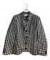COMME des GARCONS COMME des GARCONS（コムデギャルソン コムデギャルソン）の古着「25ss ラウンドカラーサテンチェックジャケット」｜ブラック