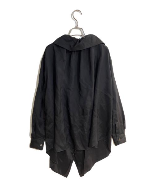 COMME des GARCONS COMME des GARCONS（コムデギャルソン コムデギャルソン）COMME des GARCONS COMME des GARCONS (コムデギャルソン コムデギャルソン) 23ss  襟ラッフルギャザー長袖ブラウス ブラック サイズ:Sの古着・服飾アイテム