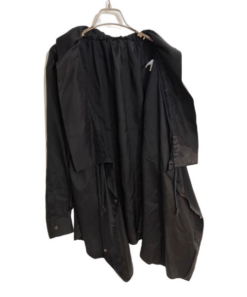 COMME des GARCONS COMME des GARCONS（コムデギャルソン コムデギャルソン）COMME des GARCONS COMME des GARCONS (コムデギャルソン コムデギャルソン) 23ss  襟ラッフルギャザー長袖ブラウス ブラック サイズ:Sの古着・服飾アイテム