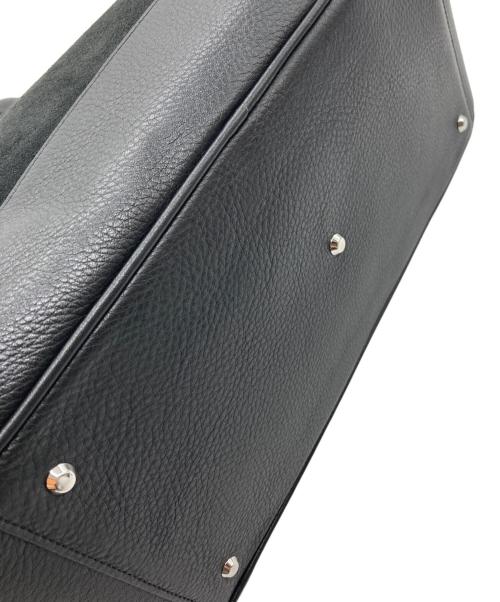 PELLE MORBIDA（ペッレモルビダ）PELLE MORBIDA (ペッレモルビダ) BIARRITZ-フラップボストンバッグ/ビアリッツ ブラックの古着・服飾アイテム