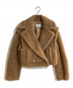 MaxMaraマックスマーラ）の古着「Santos Teddy Bear Cropped Jacket」｜ブラウン