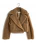 MaxMara（マックスマーラ）の古着「Santos Teddy Bear Cropped Jacket」｜ブラウン