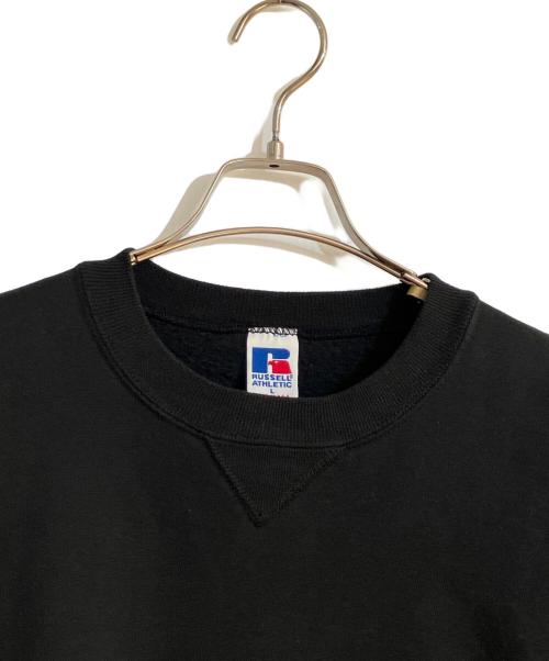 RUSSELL ATHLETIC（ラッセルアスレチック）RUSSELL ATHLETIC (ラッセルアスレチック) 前V無地スウェット ブラック サイズ:Ｌの古着・服飾アイテム
