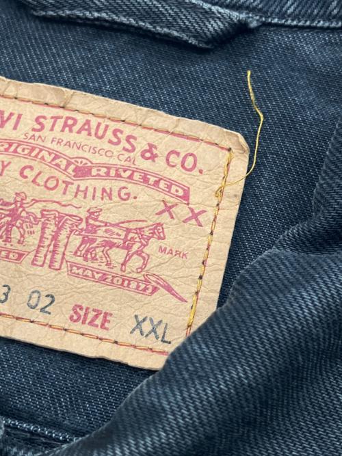 LEVI'S（リーバイス）LEVI'S (リーバイス) デニムジャケット ブラック サイズ:XXLの古着・服飾アイテム