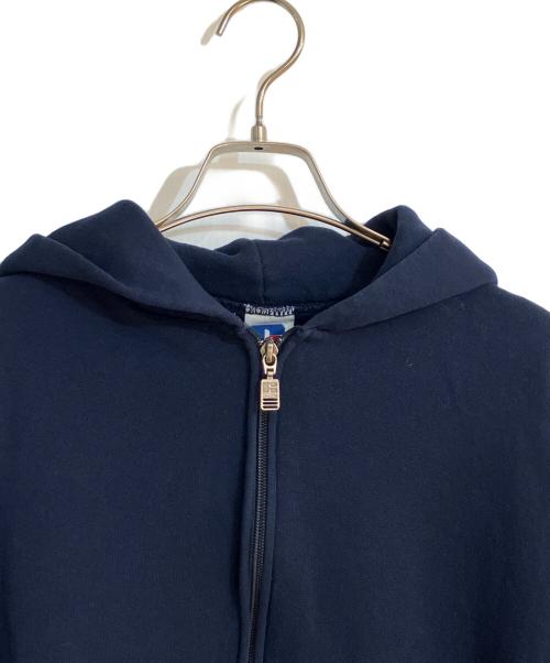 RUSSELL ATHLETIC（ラッセルアスレチック）RUSSELL ATHLETIC (ラッセルアスレチック) 無地ジップパーカー ネイビー サイズ:XXLの古着・服飾アイテム