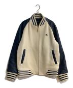 BURBERRY BLUE LABELバーバリー ブルー レーベル）の古着「袖レザージャケット」｜ベージュ×ネイビー
