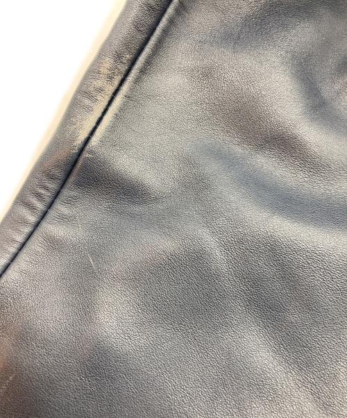 BURBERRY BLUE LABEL（バーバリー ブルー レーベル）BURBERRY BLUE LABEL (バーバリー ブルー レーベル) 袖レザージャケット ベージュ×ネイビー サイズ:Mの古着・服飾アイテム