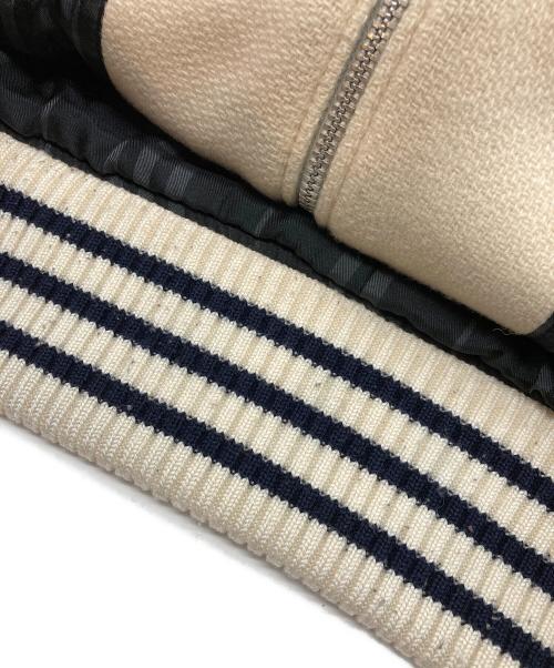 BURBERRY BLUE LABEL（バーバリー ブルー レーベル）BURBERRY BLUE LABEL (バーバリー ブルー レーベル) 袖レザージャケット ベージュ×ネイビー サイズ:Mの古着・服飾アイテム