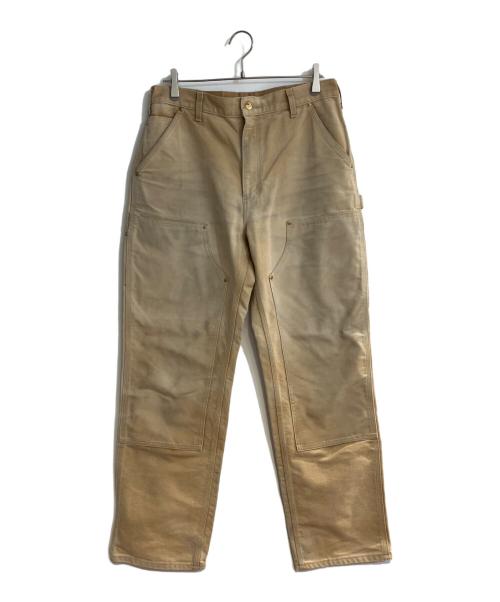 CarHartt（カーハート）CarHartt (カーハート) FIRM DUCK DOUBLE FRONT UTILITY WORK PANT/ファーム ダック ダブル フロント ユーティリティ ワーク パンツ ブラウン サイズ: W34×L32の古着・服飾アイテム