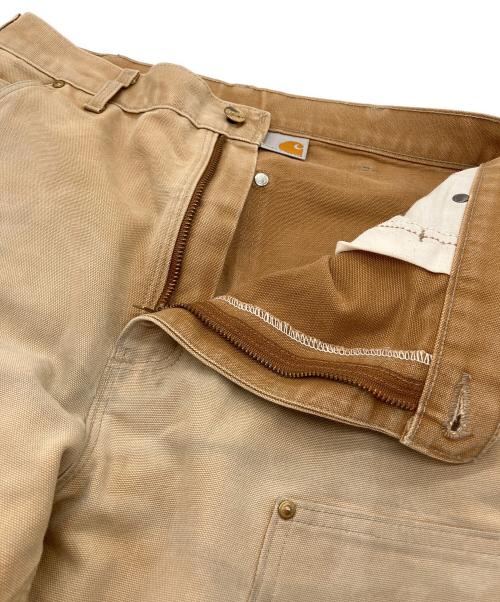 CarHartt（カーハート）CarHartt (カーハート) FIRM DUCK DOUBLE FRONT UTILITY WORK PANT/ファーム ダック ダブル フロント ユーティリティ ワーク パンツ ブラウン サイズ: W34×L32の古着・服飾アイテム