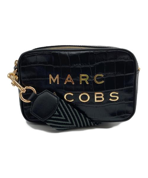 MARC JACOBS（マークジェイコブス）MARC JACOBS (マークジェイコブス) クロスボディ クロコ型押しレザーショルダーバッグ ブラックの古着・服飾アイテム