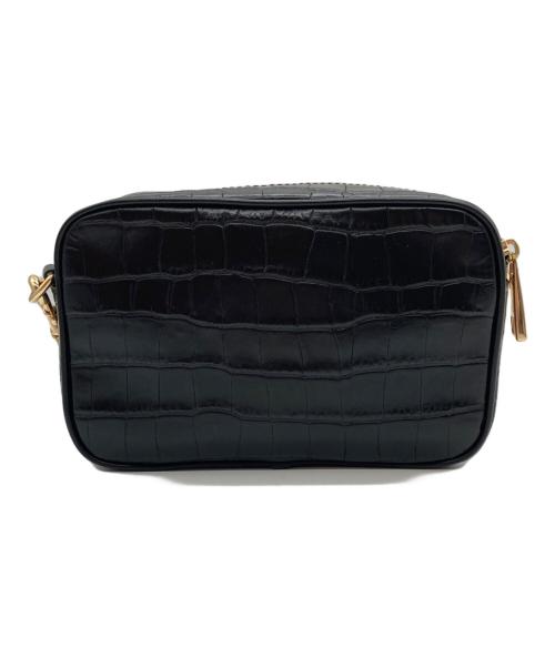 MARC JACOBS（マークジェイコブス）MARC JACOBS (マークジェイコブス) クロスボディ クロコ型押しレザーショルダーバッグ ブラックの古着・服飾アイテム
