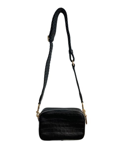 MARC JACOBS（マークジェイコブス）MARC JACOBS (マークジェイコブス) クロスボディ クロコ型押しレザーショルダーバッグ ブラックの古着・服飾アイテム