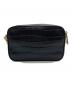 MARC JACOBS (マークジェイコブス) クロスボディ クロコ型押しレザーショルダーバッグ ブラック：18000円