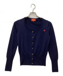 Vivienne Westwood RED LABEL（ヴィヴィアンウエストウッドレッドレーベル）の古着「オーブ刺繍カーディガン」｜ネイビー