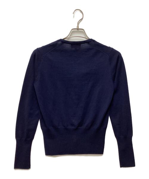 Vivienne Westwood RED LABEL（ヴィヴィアンウエストウッドレッドレーベル）Vivienne Westwood RED LABEL (ヴィヴィアンウエストウッドレッドレーベル) オーブ刺繍カーディガン ネイビー サイズ:3の古着・服飾アイテム
