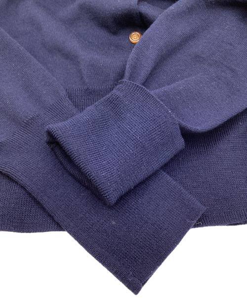 Vivienne Westwood RED LABEL（ヴィヴィアンウエストウッドレッドレーベル）Vivienne Westwood RED LABEL (ヴィヴィアンウエストウッドレッドレーベル) オーブ刺繍カーディガン ネイビー サイズ:3の古着・服飾アイテム