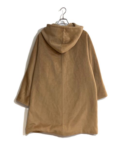 MaxMara（マックスマーラ）MaxMara (マックスマーラ) カシミヤ混フーデッドコート ブラウン サイズ:40の古着・服飾アイテム