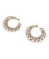 SIRISIRI（シリシリ）の古着「ARABESQUE EARRINGS HOOP WHT MINI/アラベスク イヤリングス フープ ホワイト ミニ」｜ベージュ