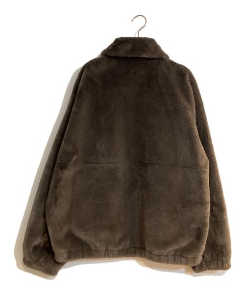 MONKEY TIME（モンキータイム）MONKEY TIME (モンキータイム) FAUX FUR ZIP BLSN/ブルゾン/フェイクファー ジップ ブルゾン ブラウン サイズ:XLの古着・服飾アイテム