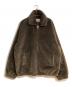 MONKEY TIME（モンキータイム）の古着「FAUX FUR ZIP BLSN/ブルゾン/フェイクファー ジップ ブルゾン」｜ブラウン