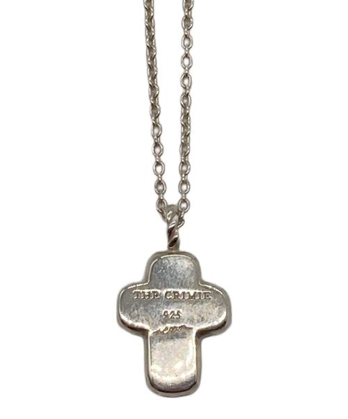THE CRIMIE（ザ クライミー）THE CRIMIE (ザ クライミー) STONE CROSS SILVER NECKLACE/ストーンクロスシルバーネックレス ブラック×シルバーの古着・服飾アイテム