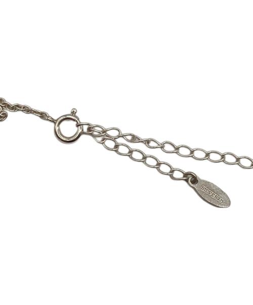 THE CRIMIE（ザ クライミー）THE CRIMIE (ザ クライミー) STONE CROSS SILVER NECKLACE/ストーンクロスシルバーネックレス ブラック×シルバーの古着・服飾アイテム