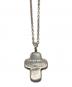 THE CRIMIE (ザ クライミー) STONE CROSS SILVER NECKLACE/ストーンクロスシルバーネックレス ブラック×シルバー：10000円