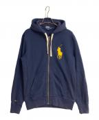 POLO RALPH LAURENポロ・ラルフローレン）の古着「ビックポニージップパーカー」｜ネイビー