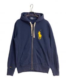 POLO RALPH LAUREN（ポロ・ラルフローレン）の古着「ビックポニージップパーカー」｜ネイビー