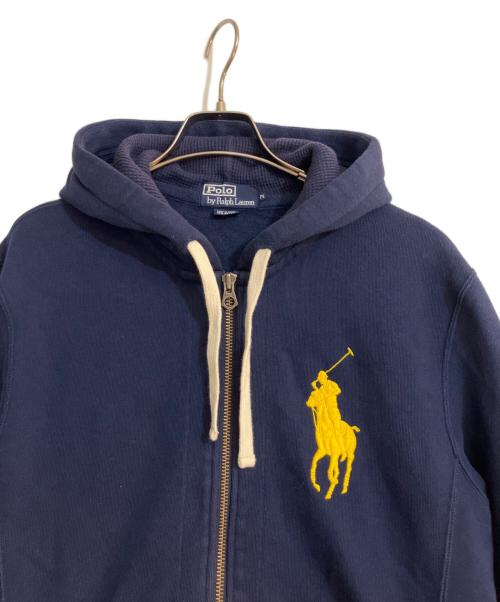POLO RALPH LAUREN（ポロ・ラルフローレン）POLO RALPH LAUREN (ポロ・ラルフローレン) ビックポニージップパーカー ネイビー サイズ:Mの古着・服飾アイテム