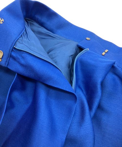 theory luxe（セオリーリュクス）theory luxe (セオリーリュクス) GLOSSY TWILL GERRY スカート/グロッシー ツイル ジェリー ブルー サイズ:36の古着・服飾アイテム