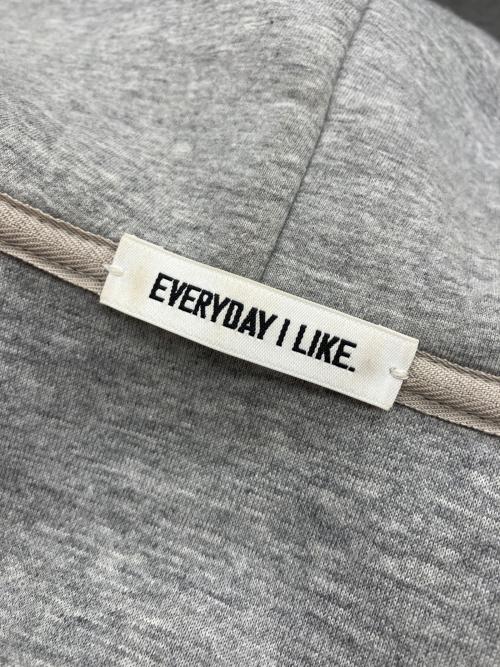 EVERYDAY I LIKE.（エヴリデイ アイ ライク）EVERYDAY I LIKE. (エヴリデイ アイ ライク) Oversized Hoodie/オーバーサイズ フーディ グレー サイズ:表起なしの古着・服飾アイテム
