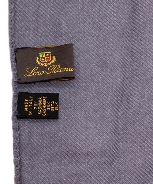 LORO PIANA（ロロピアーナ）LORO PIANA (ロロピアーナ) カシミヤシルクブレンドマフラー パープルの古着・服飾アイテム