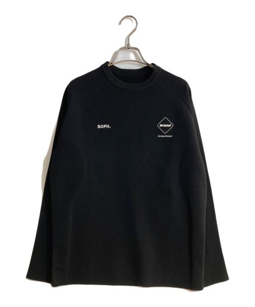 F.C.R.B.（エフシーレアルブリストル）F.C.R.B. (エフシーレアルブリストル) TECH KNIT L/S TOP ブラック サイズ:Sの古着・服飾アイテム