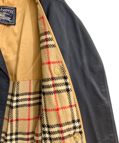 Burberry's（バーバリーズ）Burberry's (バーバリーズ) ノヴァチェックライナー付ステンカラーコート ネイビー サイズ:48の古着・服飾アイテム