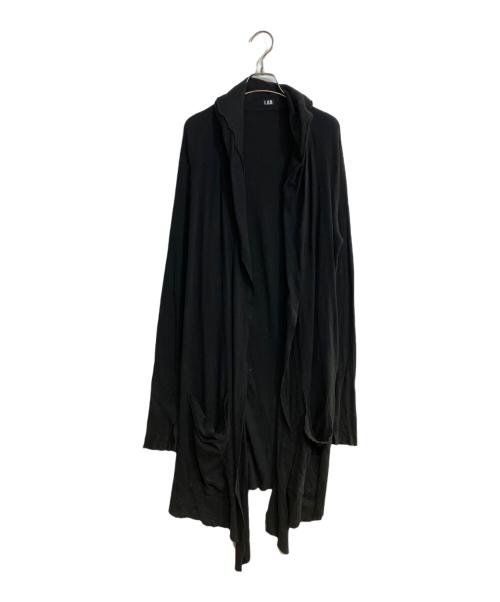 L.G.B（ルグランブルー）L.G.B (ルグランブルー) アンゴラ混ドレープカーディガン ブラック サイズ:1の古着・服飾アイテム