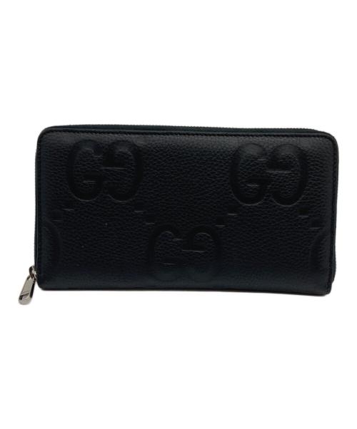 GUCCI（グッチ）GUCCI (グッチ) ジャンボGGラウンドファスナー ブラックの古着・服飾アイテム