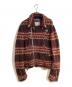 COMME des GARCONS JUNYA WATANABE MAN（コム デ ギャルソン ジュンヤ ワタナベ マン）の古着「ニットダブルライダースジャケット」｜ブラウン