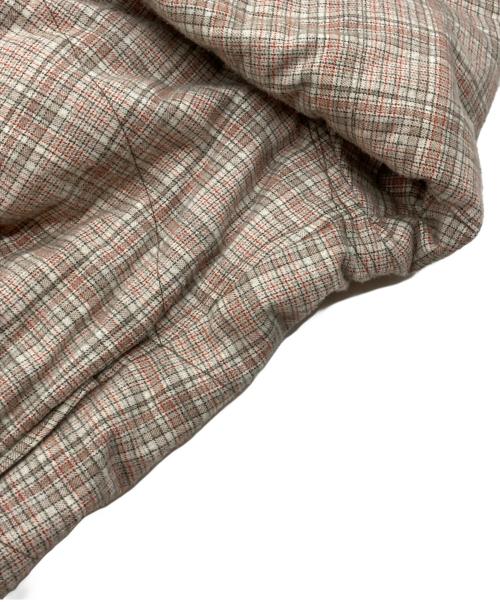 Acne studios（アクネ ストゥディオズ）ACNE STUDIOS (アクネ ストゥディオズ) 中綿チェックシャツジャケット ベージュ サイズ:48の古着・服飾アイテム
